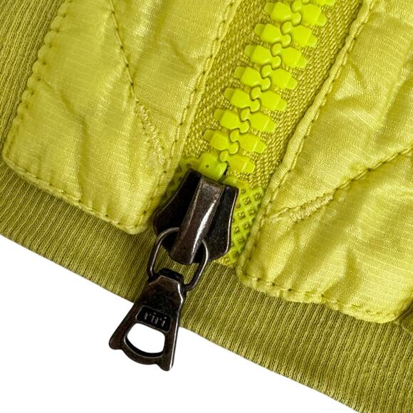 Marc Cain Sports Neon Yellow Zip Jacket Cardigan Activewear Long Sleeve Y2K‎ - Picture 3 of 5